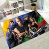 Alfombra Decorativa Rápida y Furiosa X Dominic Art para Dormitorio Sala de Estar Sofá Hogar Felpudo, Alfombrilla de Suelo Grande Antideslizante para Niños