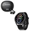 Newmine Y331 Ear-Clip Bluetooth Earbuds & Sport Smartwatch Bundle