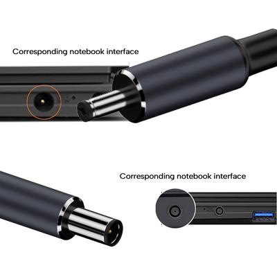 140W PD USB Typ C Stecker auf DC5.5x2.5mm/5.5x2.1mm/4.5x3.0mm/6.0x3.7mm/7.4x5.0mm Stromladekabel für Laptop Notebook