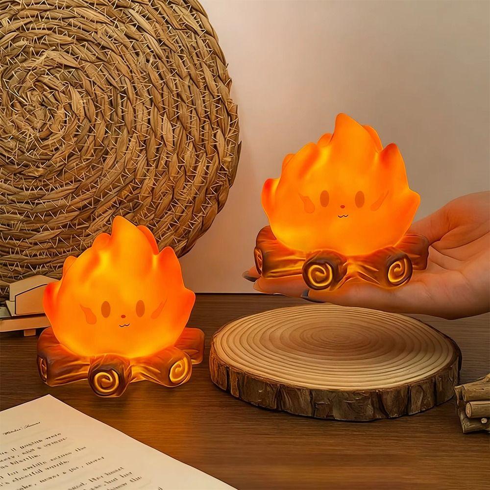 Flame Simulation Flame Night Light Battery Operated Night Lamps  Home Tabletop Ornament