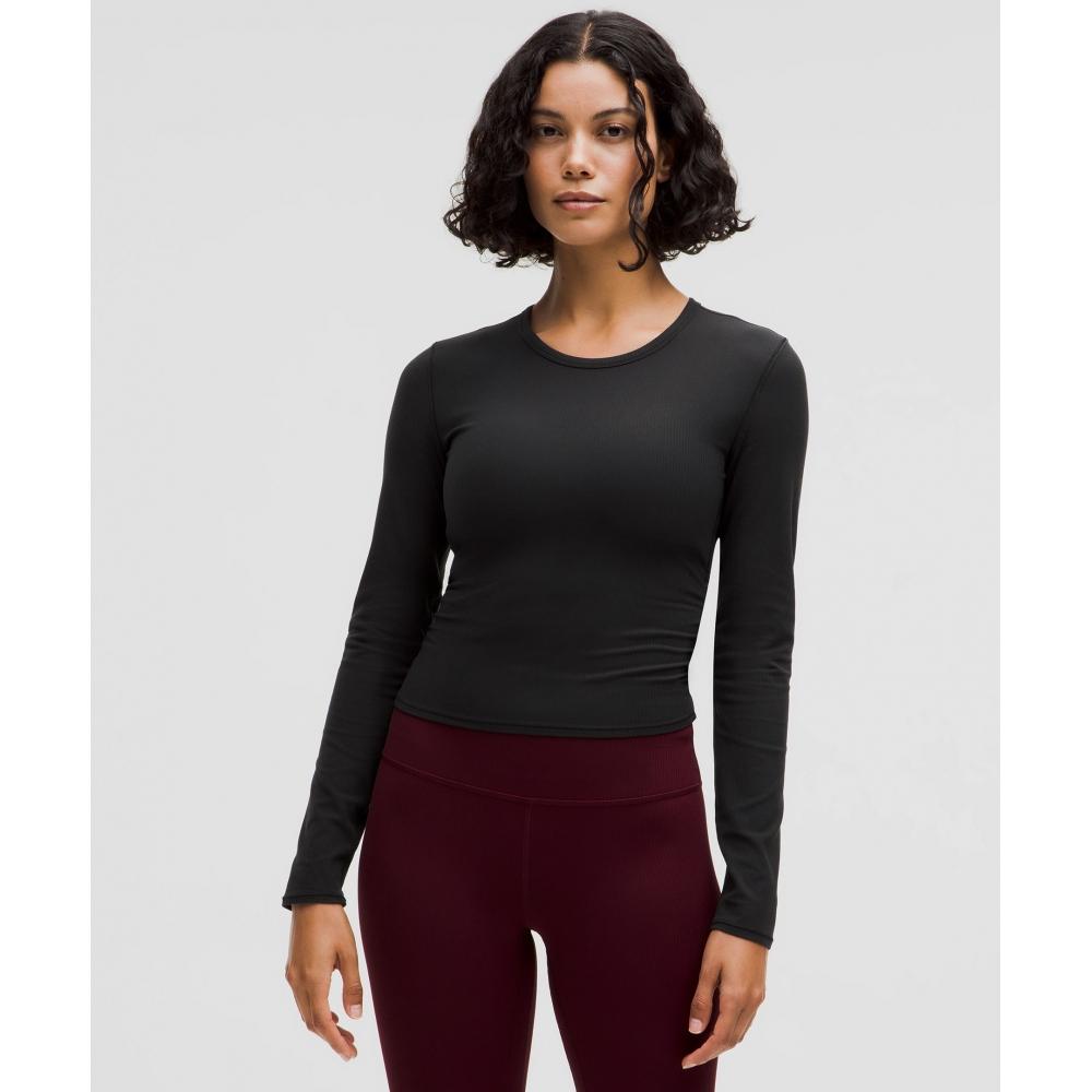 

Lululemon Рубашка с длинным рукавом All It Takes Back Twist Ribbed Black 8