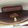 [Pre-Owned] Willow 35 Pebble Grain Zip Lock Long Handle Leather Tote Bag Large - Excellent #73BUES