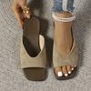 Women's slippers women wear in summer 2025 new Korean version of fairy beach soft flat one-word sandals
