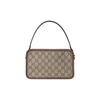 Gucci Ophidia Logo Stripe Web Canvas And Leather Small Tote Crossbody Bag Women Bags Ebony Brown 598130-96IWT-8745