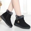 Winter New Fashion Short Suede Round-toe Elevated Flats Casual Side Zipper Comfortable Cold-resistant Warm Women's Boots