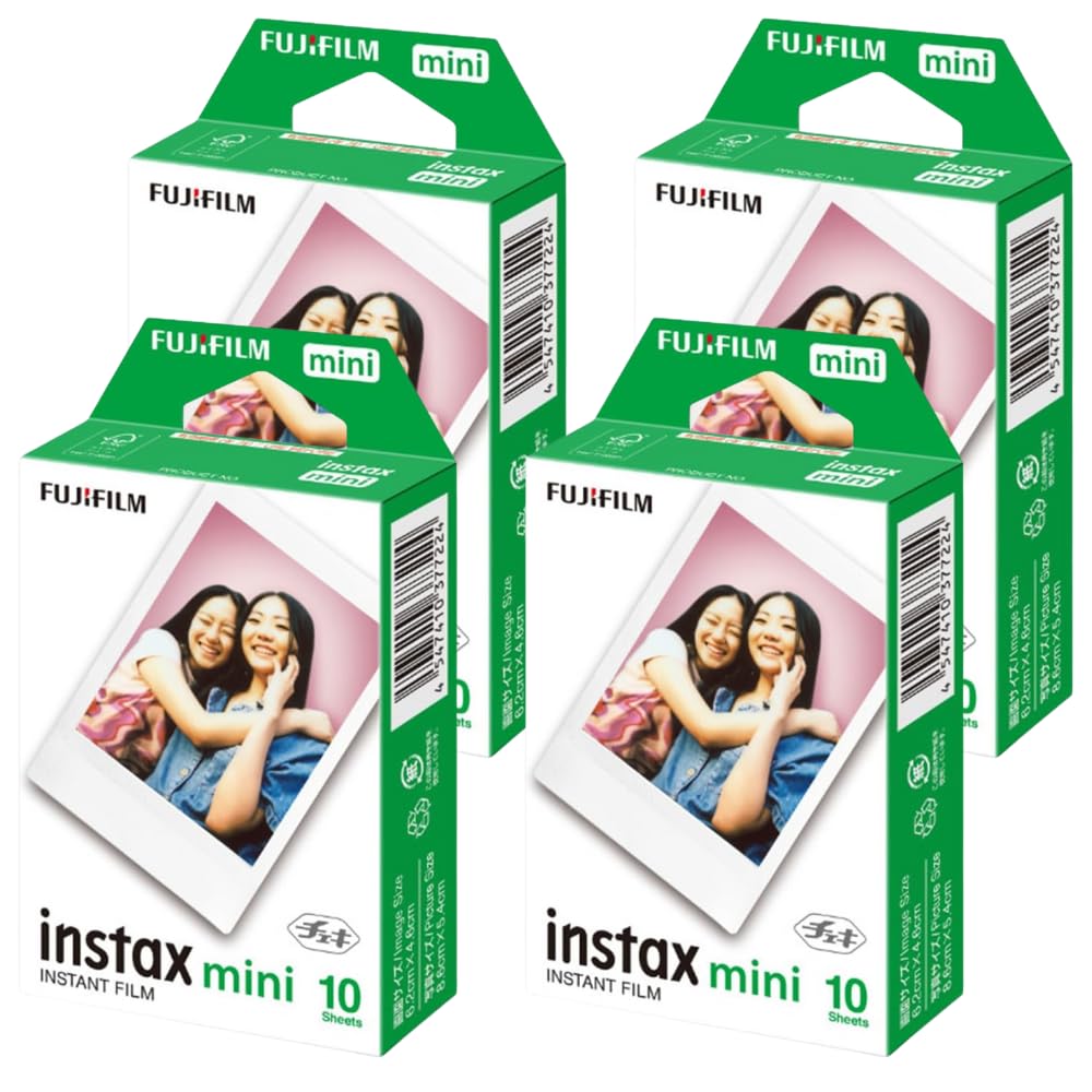 

Fujifilm Instax Mini JP1 Мгновенная карточка с очистителем линз SOLOFIS 40 пленок, Размер, (4 коробки, листы)