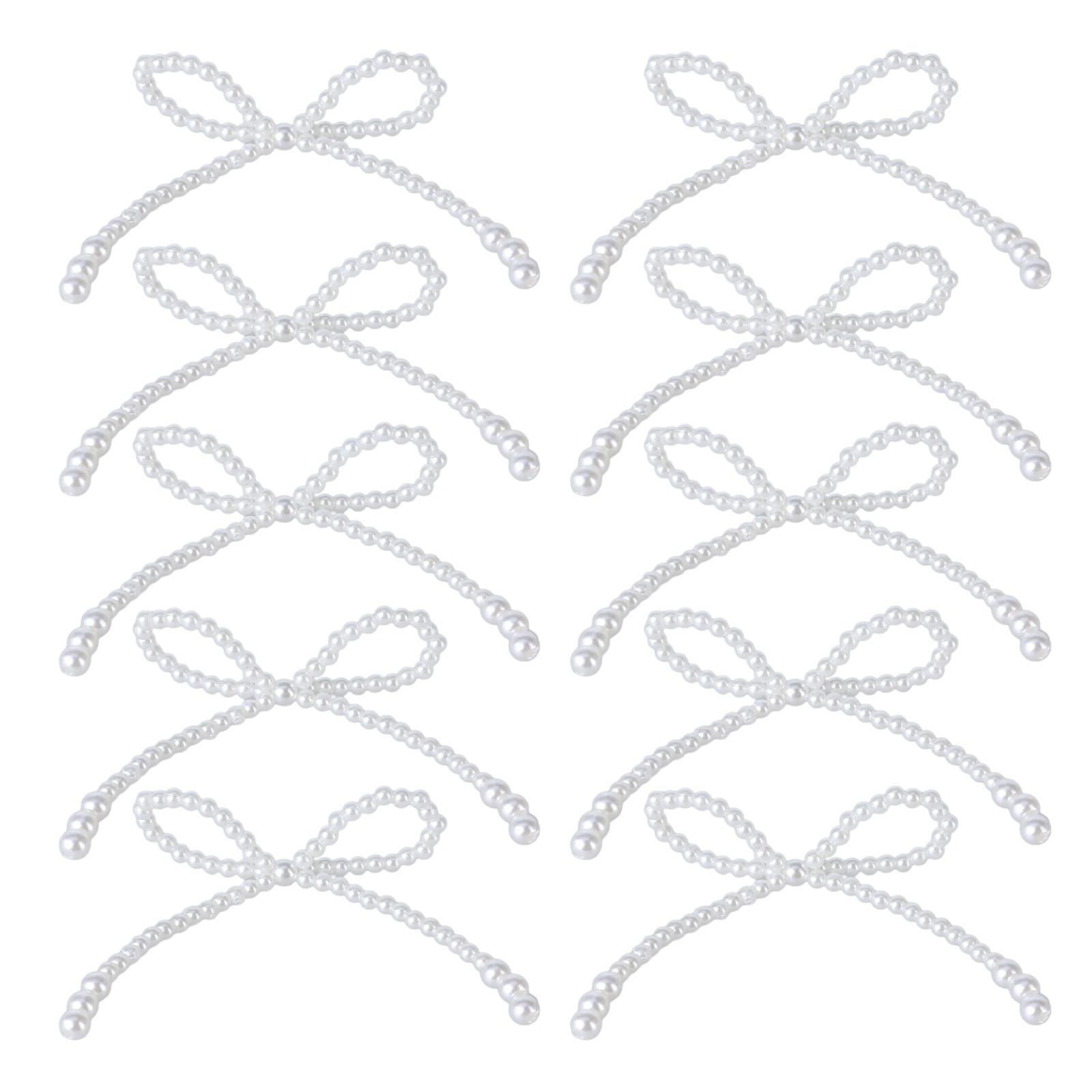 

Элегантный ювелирный аксессуар с жемчужным бантом Красивый украшение с жемчужным бантом Уникальный ювелирный аксессуар для поделок 1