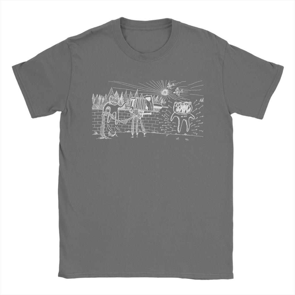 Funny Radioheads DESPOT T-Shirt Men Round Collar Pure Cotton T Shirts Short Sleeve Tees Summer Tops