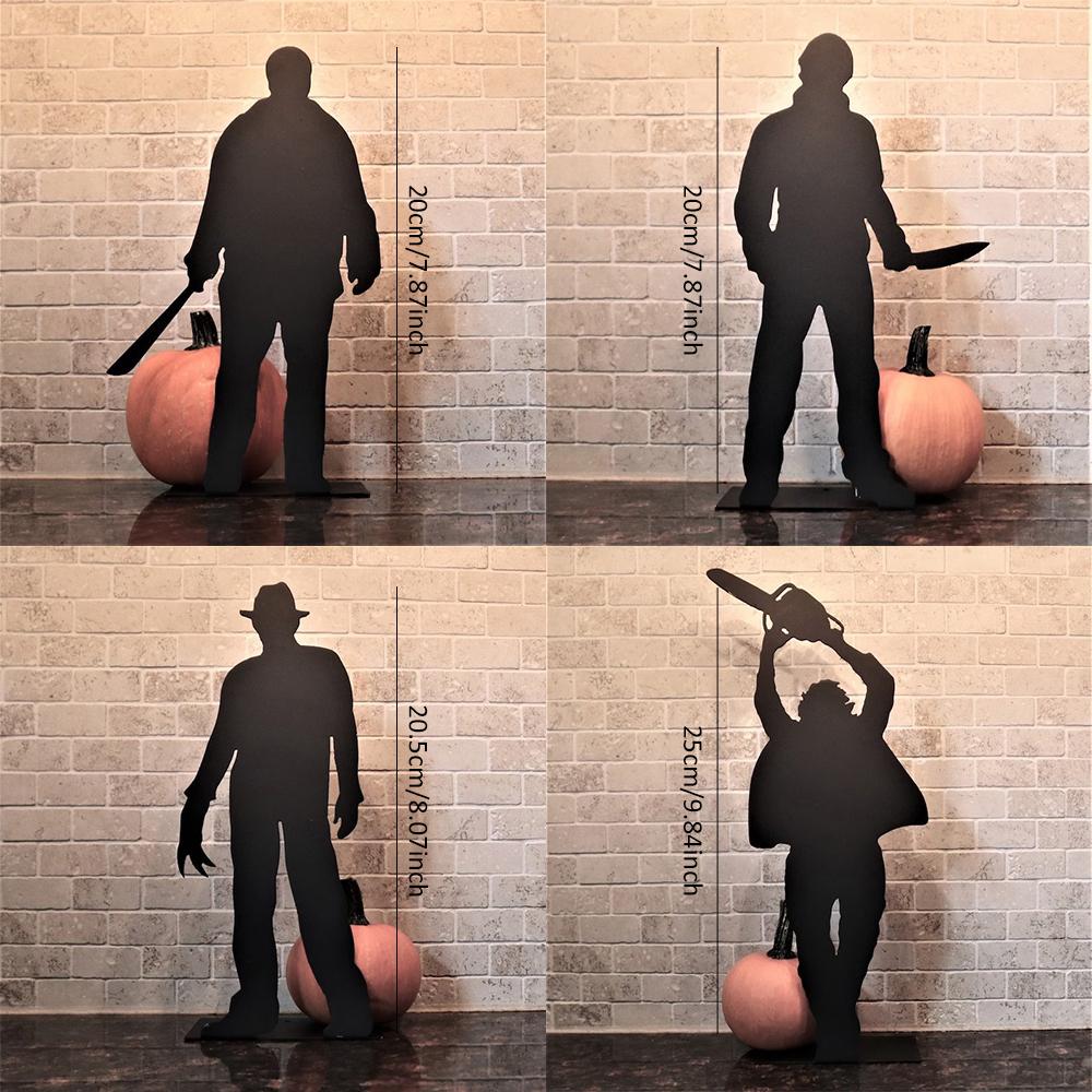 Halloween Decorations Metal Crafts Desktop Shadow Figure Decorations