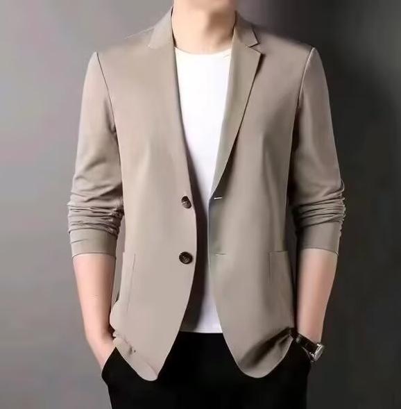 Men's High-End Ultra-Thin Ice Silk Sun Protection Jacket - Single-Breasted Casual Summer Suit