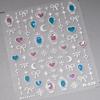 1pcs 5D Relief Colorful Star Nail Art Stickers Multi Macaron Mangxing Nail Decorations Self Adhesive Decals Accessories