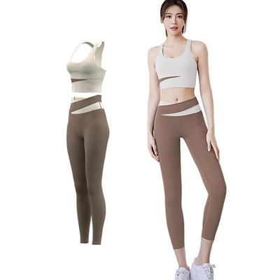 Esportes Sem Firmeza Yoga Perfeito Confortável Conjunto Top e Calça [Olabela] Sutiã Feminino, Movimento, Suporte, Sutiã, Treino, Feminino, Elasticidade, Forma, Movimento,