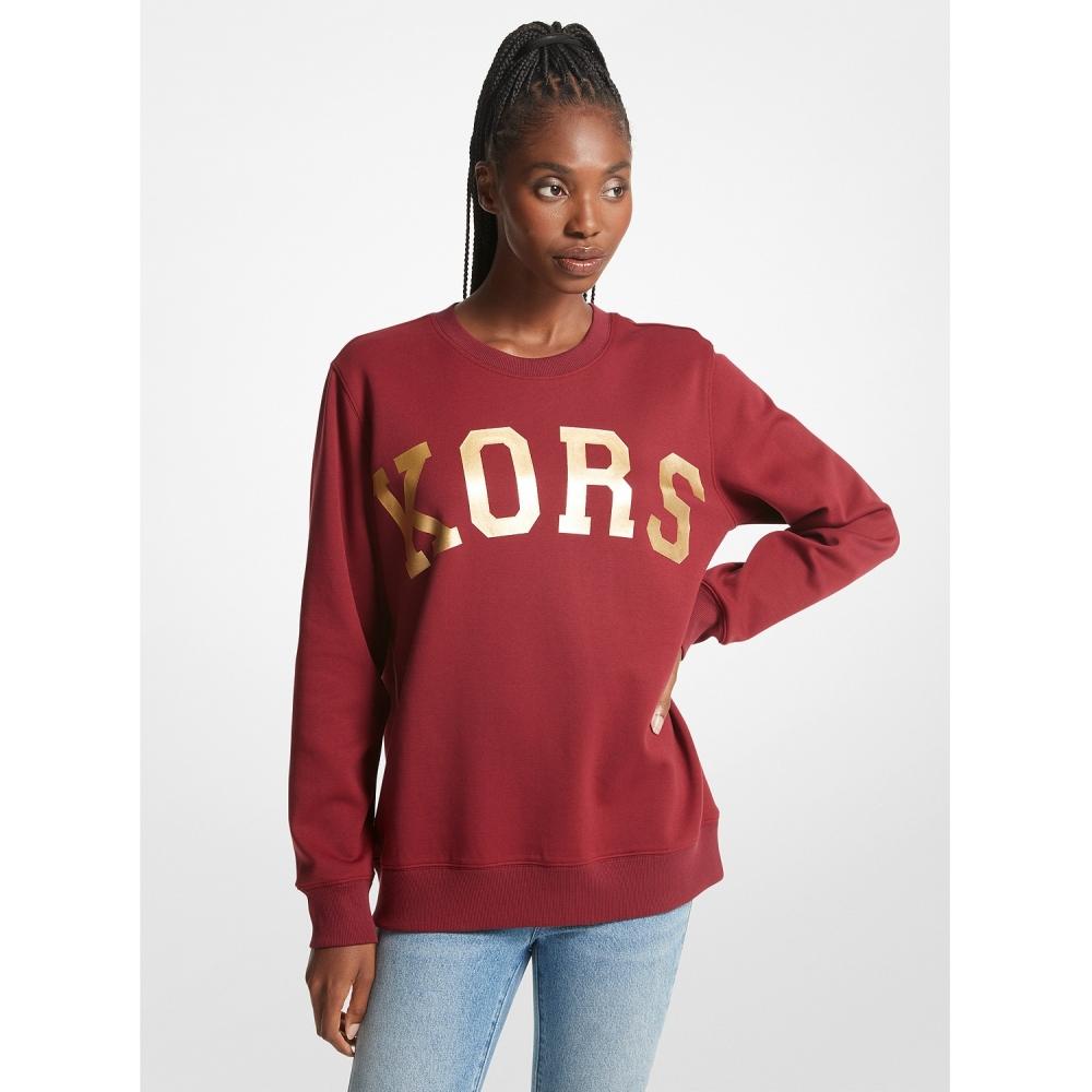 

MICHAEL KORS KORS ХЛОПКОВЫЙ СВИТ МЕТАЛЛИК JH35172A282517 ТЕМНЫЙ БРЕНДИ