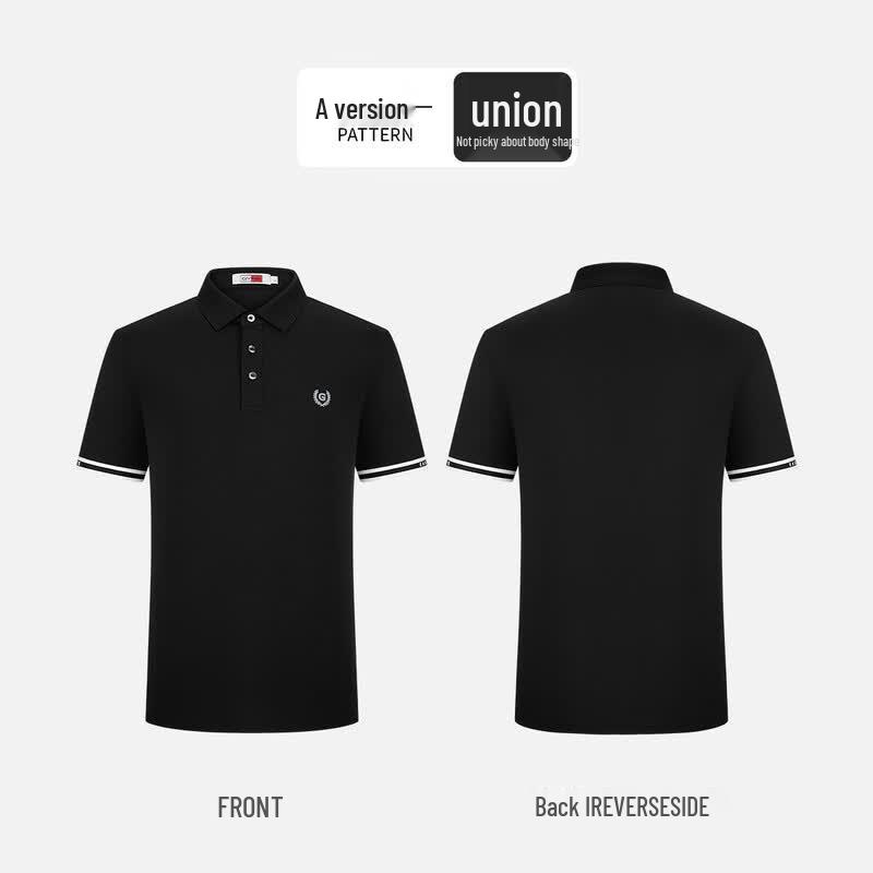 Goldlion Men's Breathable Short-Sleeve Polo T-shirt