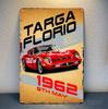 Targa Florio 1962 Car Metal Poster - Collectable Tin Sign - Size:8x12inch Good