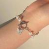 Trendy Pearl Butterfly Bracelet: Japanese & Korean Light Luxury Women's Jewelry