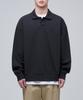 Oversized Collared Sweatshirt [Dark Gray]