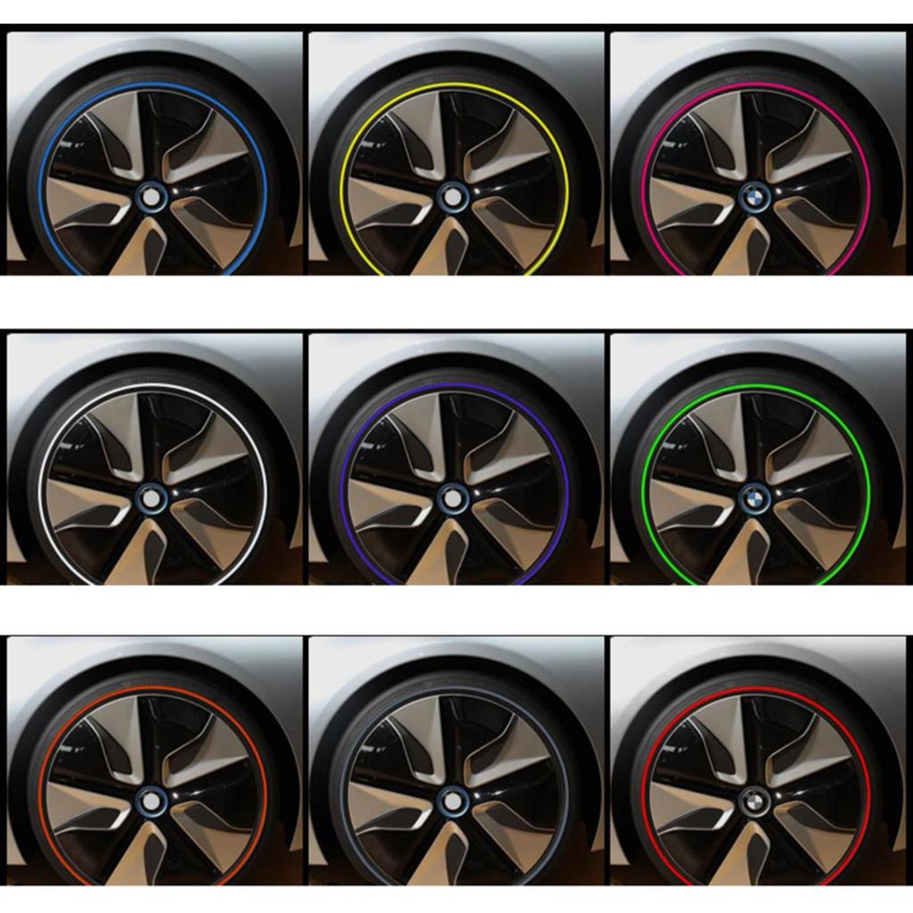 YIDELI Wheel Rim Sticker Wheel Rim Protector Wheel Rim Guard L Type Protector Rim