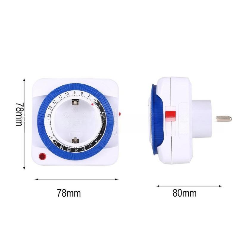 Mechanical Timer Home Smart Timer Socket 24-hour Cycle Reservation Timer Switch Automatic Power Off Safety Socket Household Tool