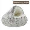 Cat Litter Winter Warm Shell Semi-enclosed Pet Cat Bed Semi-enclosed Kennel Dog Bed Closed Cat Litter Pet Supplies Cat Villa