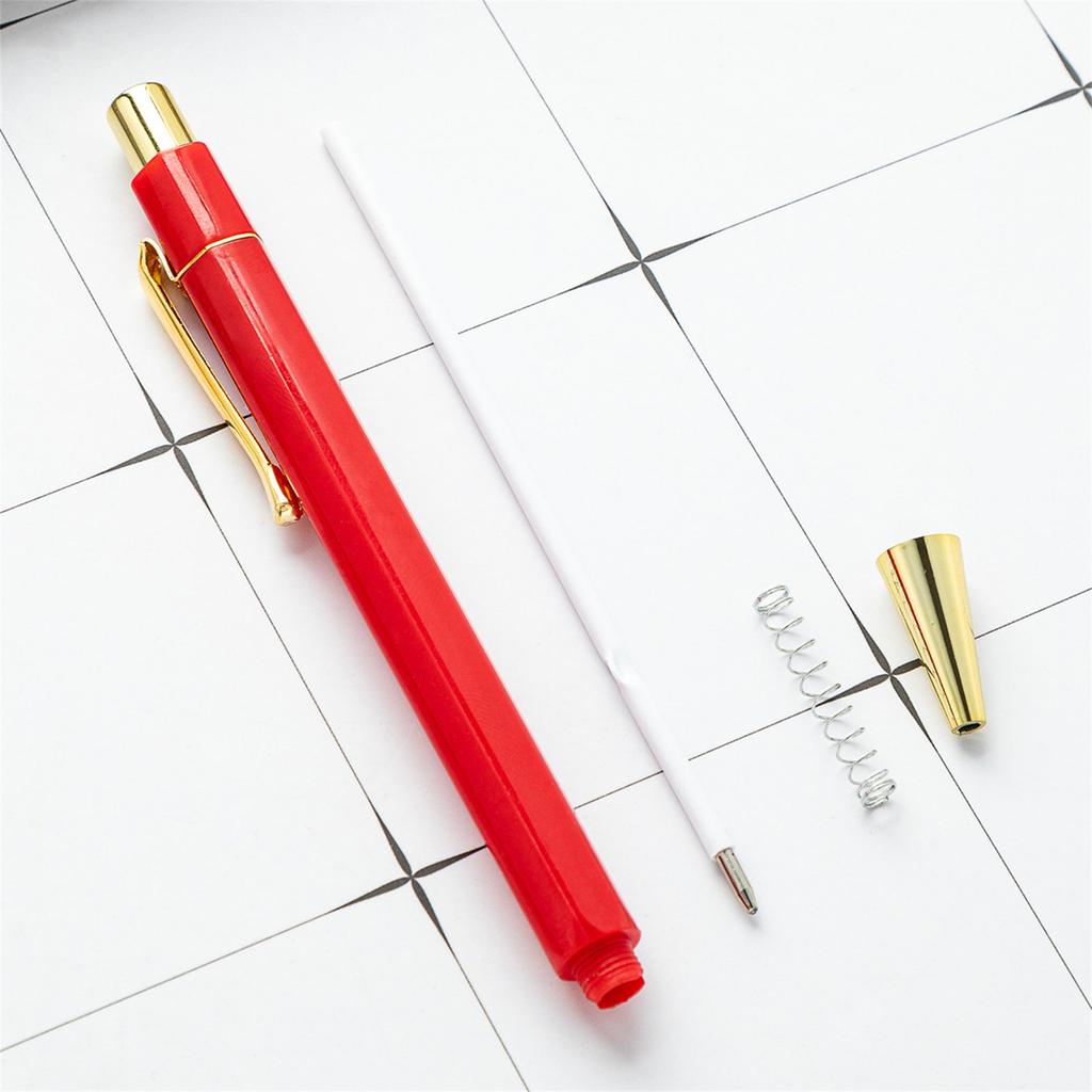 6x 1,0mm Kugelschreiber Schreibstift Einziehbarer Kugelschreiber Business-Stift Ölstift für Büro Schule Klassenzimmer