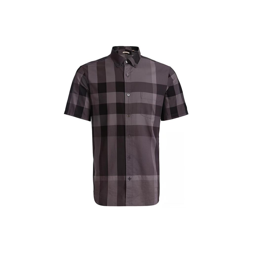 Burberry Shirts Men's Gray Lapel Moderate Other 38463771