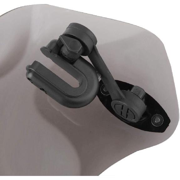 Akozon Deflector,Universal Motorcycle Windscreen Deflector Motorcycle Spoiler Windscreen Air Deflector (Smoked Small)