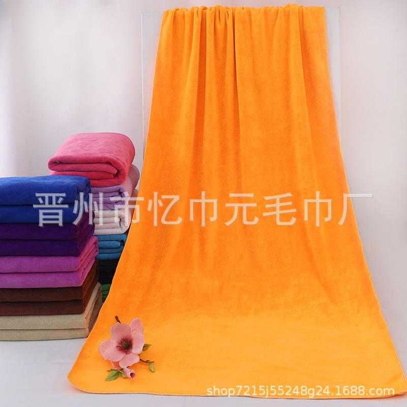 Fine fiber thickened bath towel 80 * 180 400g absorbent beach bath towel