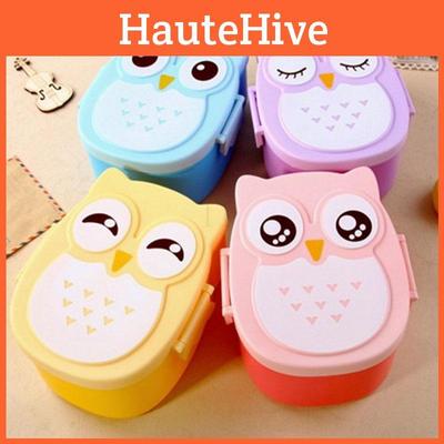 Versatile Cartoon Owl Lunch Box For School Home Office And Outdoor Adventures