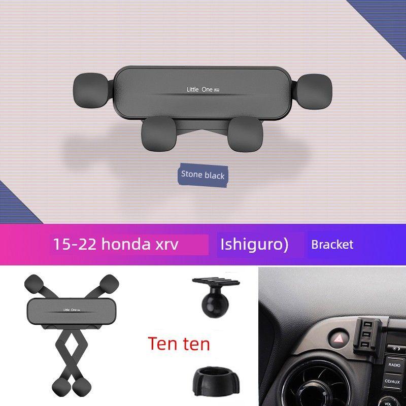 

HRV Car Navigation Interior Decoration for Modification New for 2023 Dongfeng Honda Xrv Accessories Bracket 15-22 Honda Xrv [Obsidian Black]