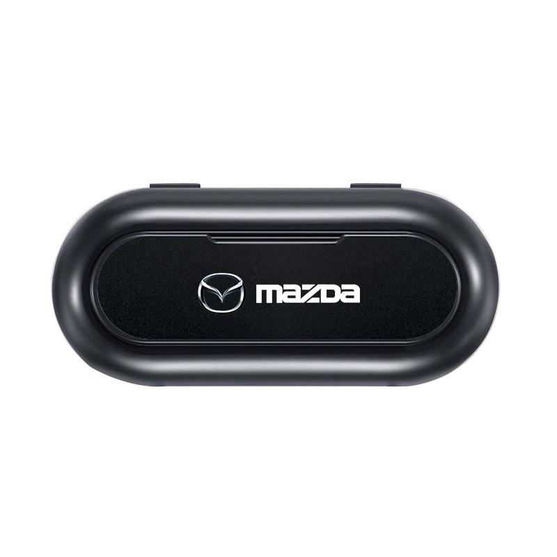 

1Pcs Car Sun Visor Glasses Storage Box Holder Organizer Accessories For Mazda 3 6 CX5 2 CX3 CX9 MX5 RX8 Axela Demio MS CX5 2 Axela Demio Atenza MS GJI чорний