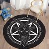 Satan Pattern Round Carpet HD Printing for Living Room Rugs Bedroom Mat Kitchen Carpet Doormat Non-Slip Children Flannel Carpet