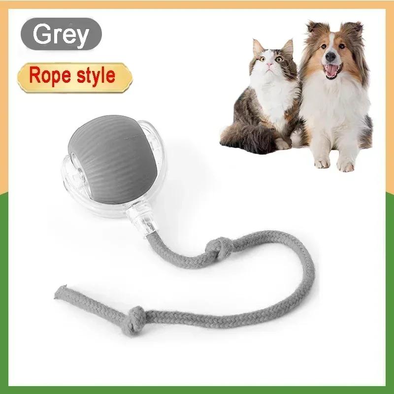 

oCat Toys Rechargeable Pet Interactive Automatic Rolling Ball Toy Cats Pet Products New Electric Dog Ball Toy Simulated Tail for