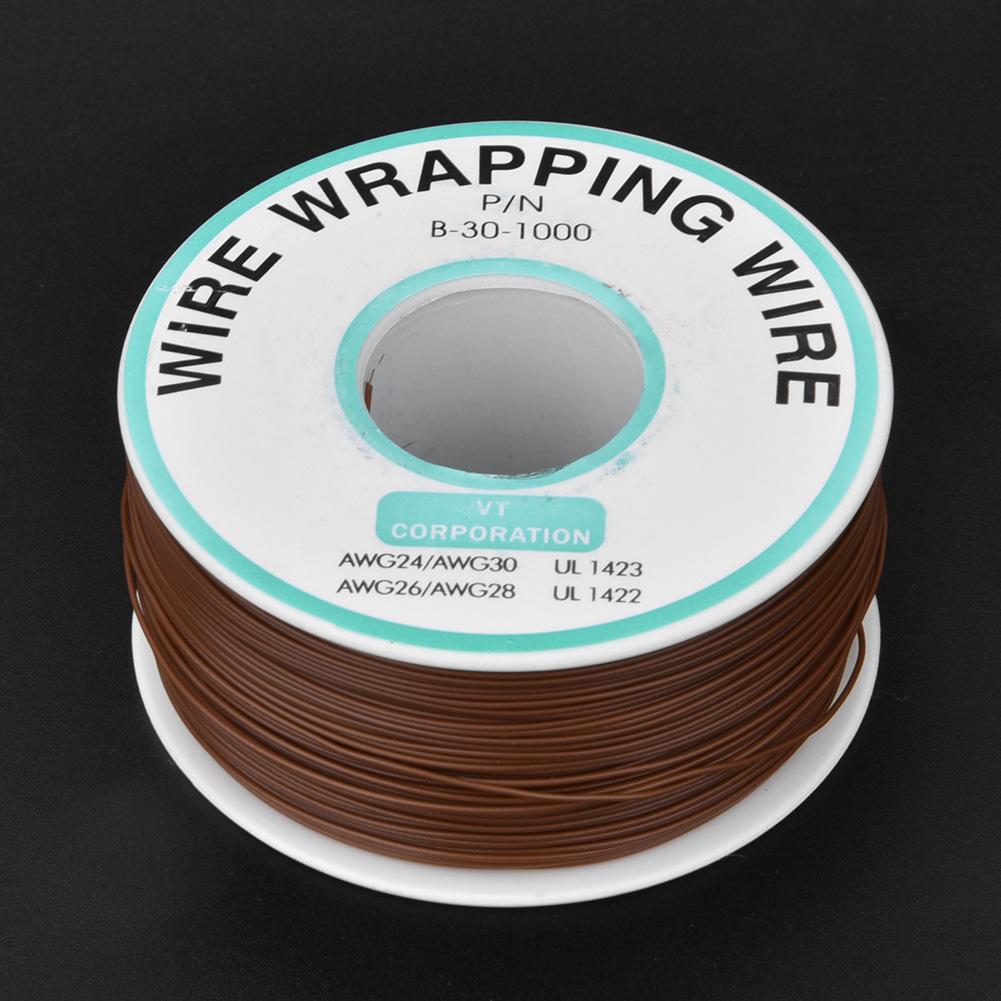 Brown OK Wire Printed Circuit Board Repairing Accessory Tin Plated Copper 30AWG Wrapping Jumper