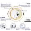 10pcs/lote Led Downlights 5W 9W 12W Luz de teto 15W 18W Recessed Round Panel Light AC 220V Spot Light Iluminação interna