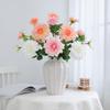 Artificial Wet Feeling Single Dahlia Artificial Flower Home Living Room Decoration Valentine'S Day Wedding Party Decoration