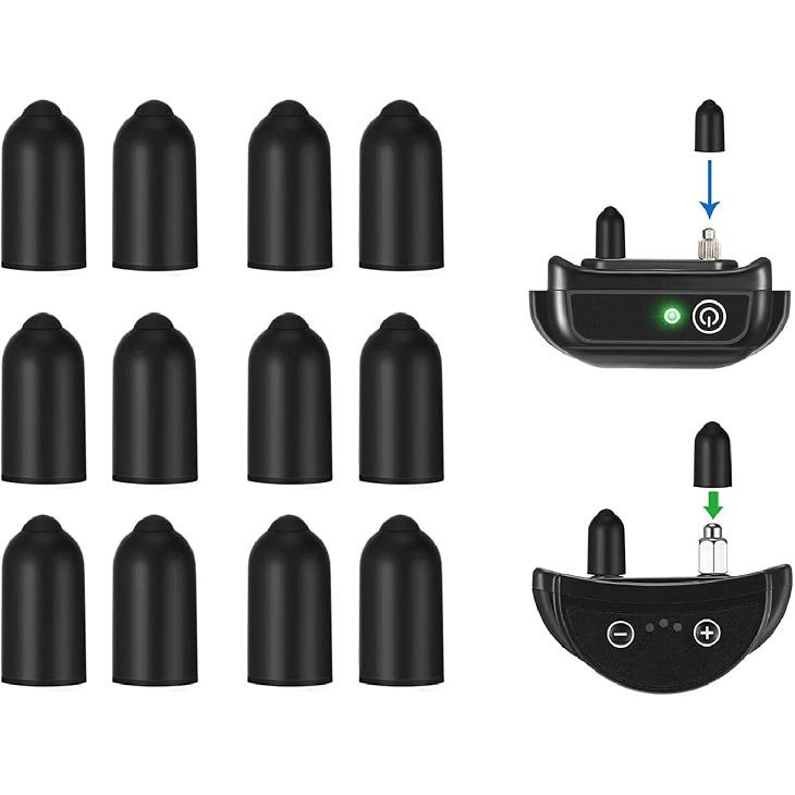 Dog Shock Collar Rubber Tips 12 pcs Training Collar Replacement Silicone Covers Fits Most Brands of Shock Collar (20mm)