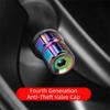 4PCS Anti-theft Tire Valve Plugs Multicolor Air Valve Caps High Quality Valve Core Cap  Universal
