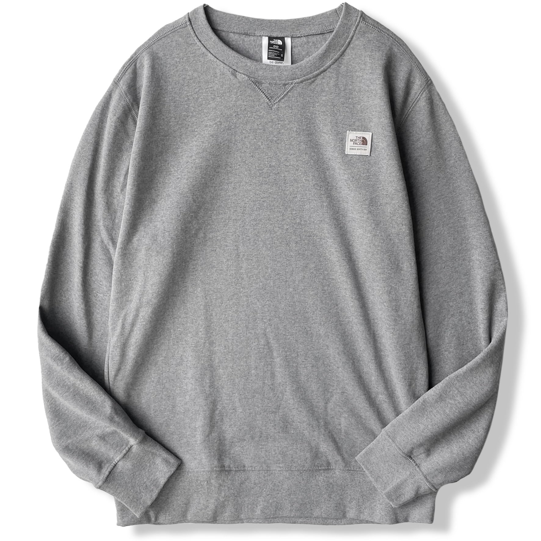 

The North Face Heritage Patch Crew Sweatshirt with Embroidered Medium Gray Size L Men s Patch, Gray, Heather, [Used]