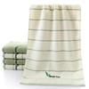Soft Striped Green Tea Terry Towels for Adults Face Hand Towels Bathroom Camping Yoga Towel