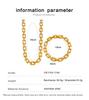 European Elegant Stainless Steel Jewelry Set: Mouth-Shaped Chain and Interlocking Square Bracelet Necklace