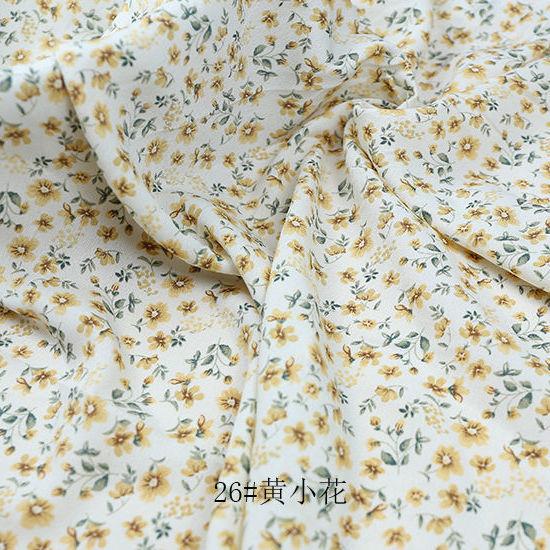 

Цветочные шифоновые ткани драпированные мягкие блузки платья ткани для одежды корейские милые DIY ручная работа рукоделие материалы для одежды шитье 150x100cm