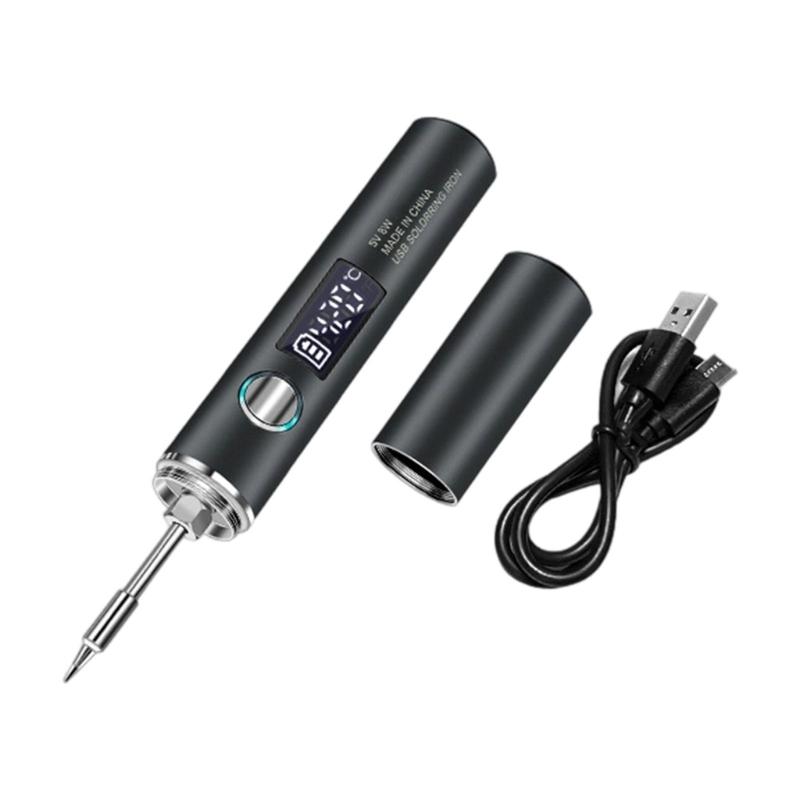 

Intelligent Temperature Adjustable Cordless Welding Tool with 850mAh Battery LED Lighting and Compact Portable Design