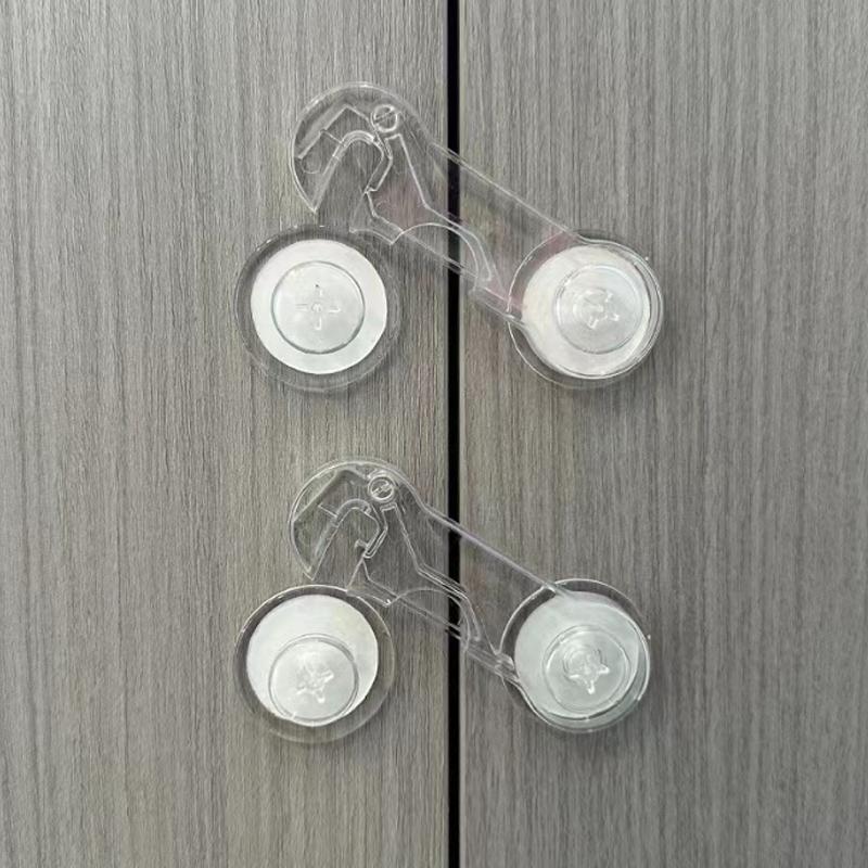 Transparent zum Entsperren der Kindersicherheit, Schutz für Kühlschrank, Kleiderschrank, Schublade, langes Schloss, Baby-Einklemmschutz, Handschranktür, Schrank