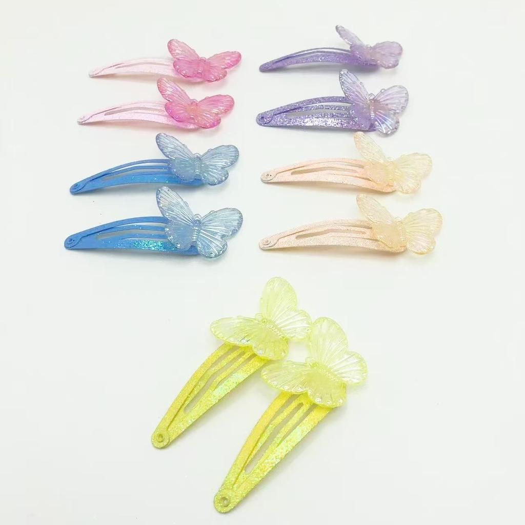 Spring 25-Piece Girls' Hair Clips: Butterfly, Flower, Glitter, and Luminous Designs