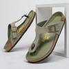 Ciabatte Sandali da Spiaggia Antiscivolo Resistenti all'Usura alla Moda da Uomo - Taglia Grande Scarpe Moda Casual da Esterno