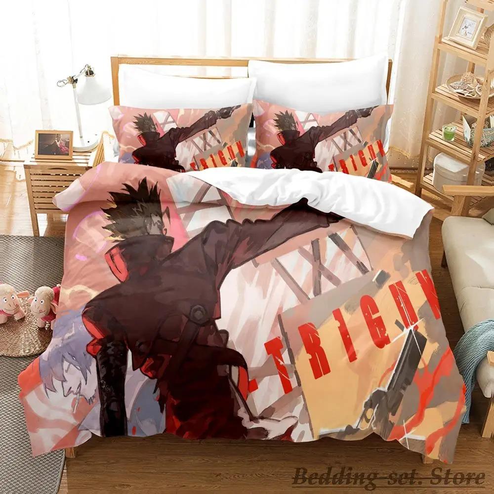 TRIGUN STAMPEDE Anime Bettwäsche Set Einzelbett Twin Full Queen King Größe Bettbezug für Erwachsenen Kinder Schlafzimmer