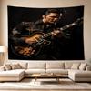 Elvis Presley Guitar Performance Large Size Wall Tapestry, Room Aesthetic Decor for Living Room Party Background,Perfect Gift