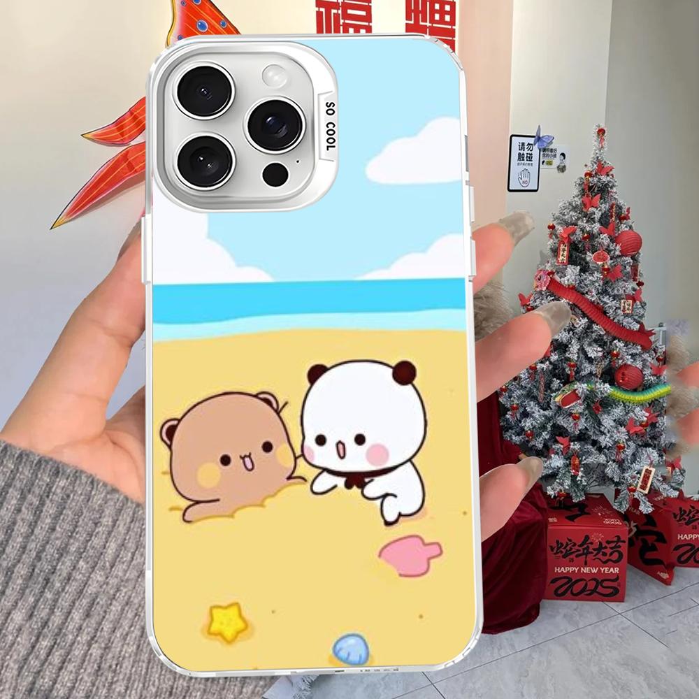 Cute BuBu DuDu Phone Case For iPhone 16 15 14 13 12 11 Pro Max X XR XSMAX 8 7 Plus Matte Shockproof Back Cover