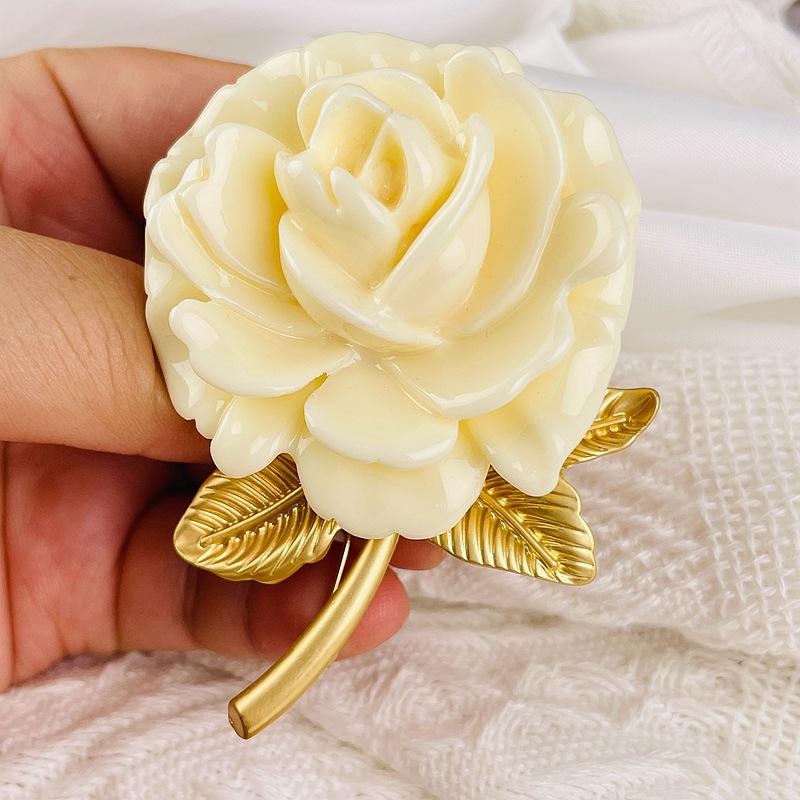 Барокко Женщины Девушки Классические Эмалевые Броши-Тюльпаны Серьги Мода Винтаж Элегантная Леди Цветочные Значки Ювелирные Аксессуары Набор